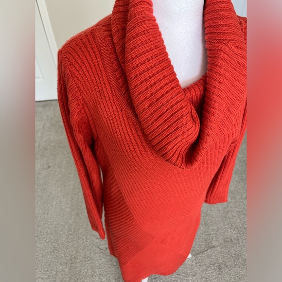 EUC Luna Moon Sweater Dress Size Large Color Brick/ Deep Orange. - Picture 2 of 9